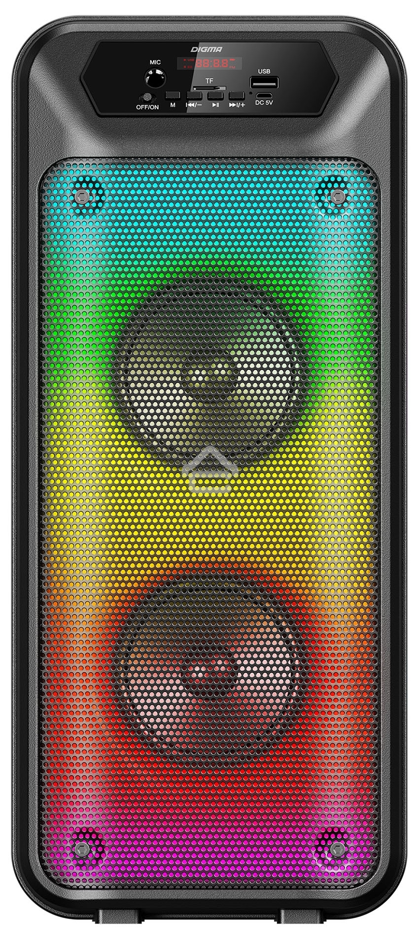 Минисистема Digma D-MC1705 черный 100Вт FM USB BT micro SD