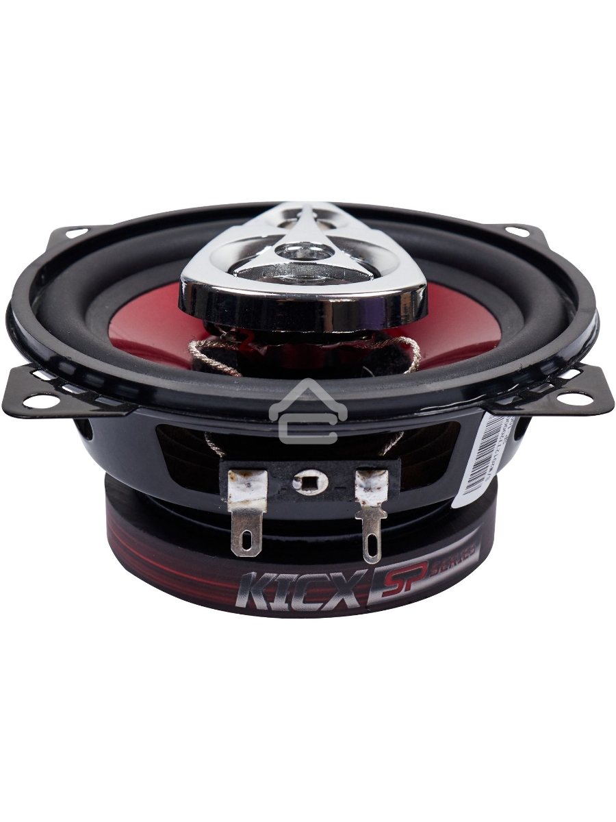 Колонки автомобильные Kicx SP 100 60Вт 89дБ 4Ом 10см (4дюйм) (ком.:2кол.) коаксиальные трехполосные