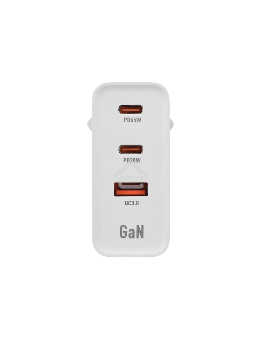 Зарядное устройство GOPOWER 1USB+2TYPE-C 65W QC3.0 GAN белый