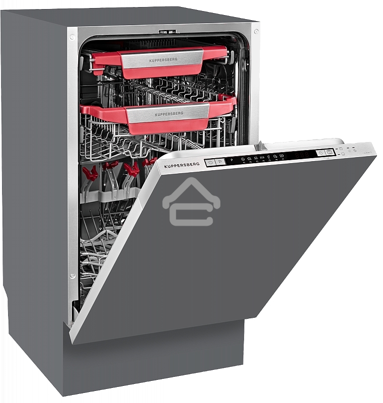 Встраиваемая посудомоечная машина Kuppersberg GLM 4575, серебристый, 44.8 см, 11 компл., 44 дБ, класс A++