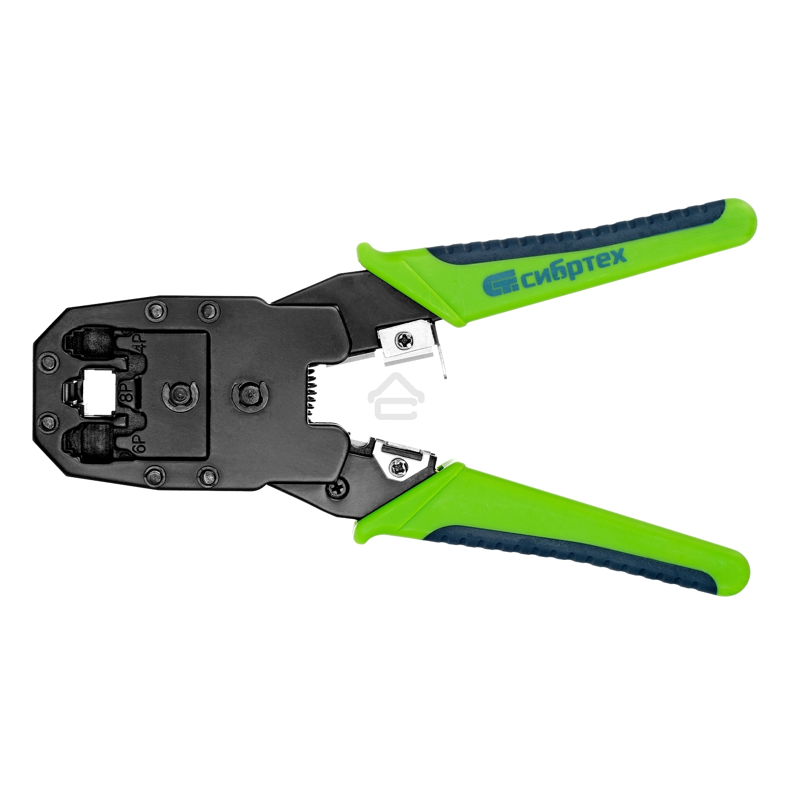 Клещи для обжима телефонных и компьютерных клемм Сибртех 4P, 6P, 8P, функция обрезания проводов