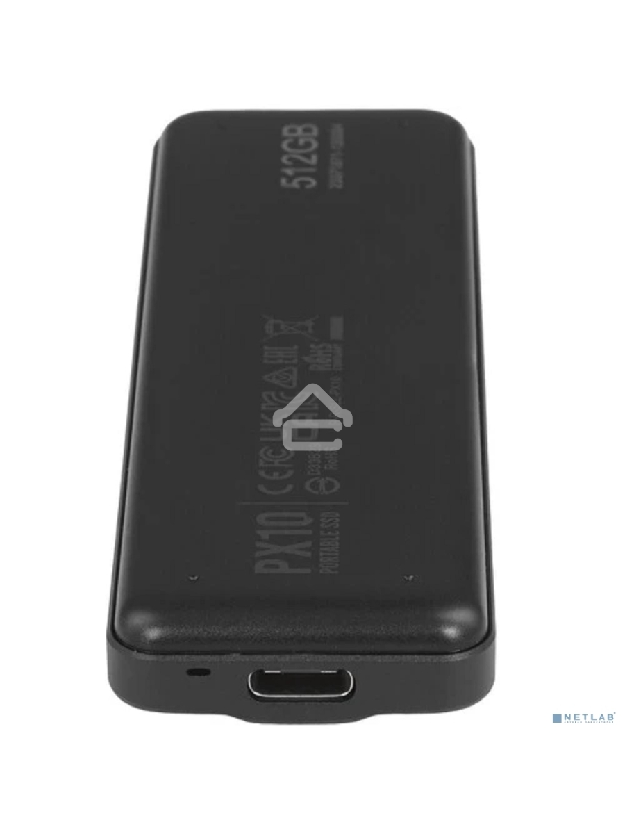 Внешний накопитель SSD 512Gb Silicon Power PX10, External, USB TypeC 3.2, Черный, read/write 1050/1050 Mb/s