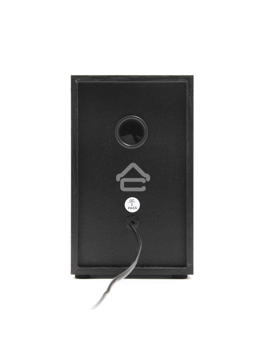 Колонки Gembird SPK-204, черный МДФ,2х3 Вт, регулятор громкости, USB