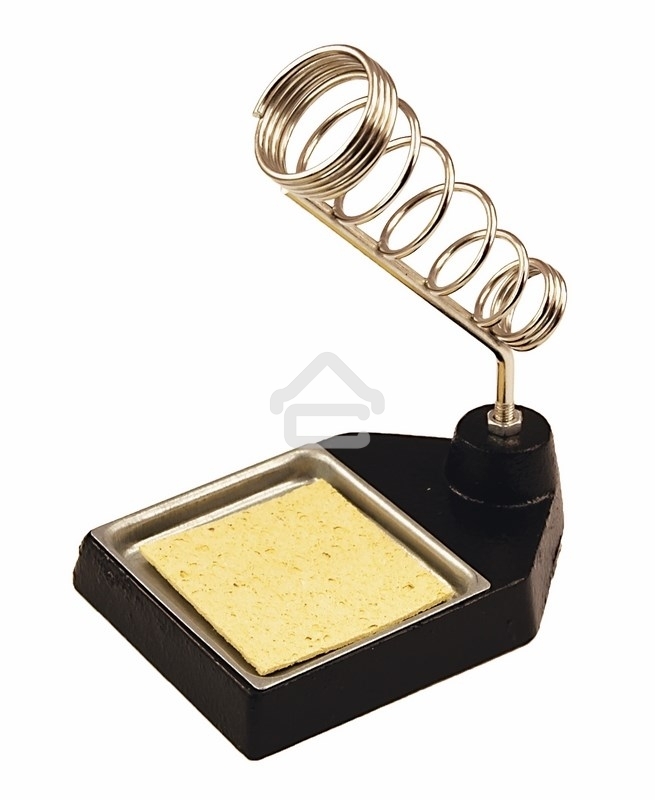 Подставка под паяльник Rexant, чугун, ниша квадратная, губка