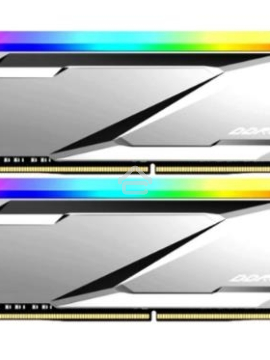 Оперативная память NETAC, DDR5, 32GB (2x16GB), 6200MHz, CL32, DIMM, с радиаторами, RGB, серебристый