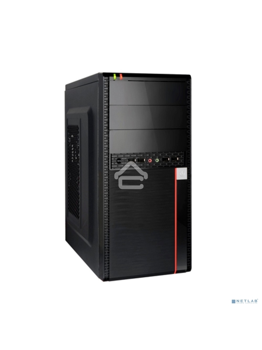 Компьютерный корпус Minitower ExeGate BA-204U (mATX, без БП, 2*USB+2*USB3.0, аудио, черный)
