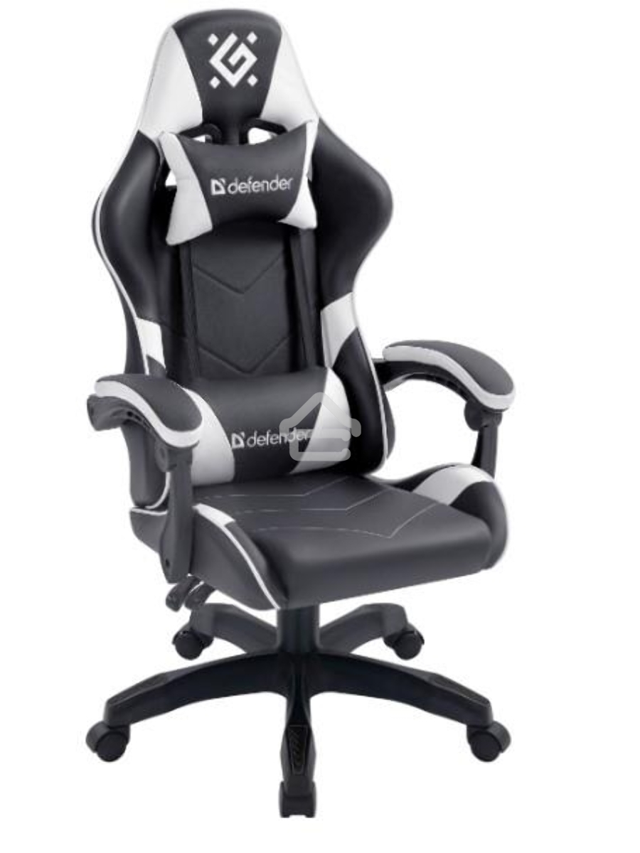 Кресло игровое Defender Companion черный/белый, класс 3, металл, PU
