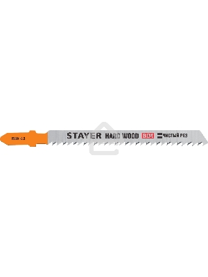 Полотна для эл/лобзика STAYER T101BF, Bi-Metal, по твердому дереву, Т-хвостовик, шаг 2,5мм, 75мм, 2шт, STAYER Professional