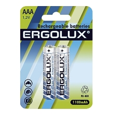 Аккумулятор Ergolux AAA-1100мА.ч Ni-Mh BL-2 NHAAA1100BL2 1.2В (блист.2шт)
