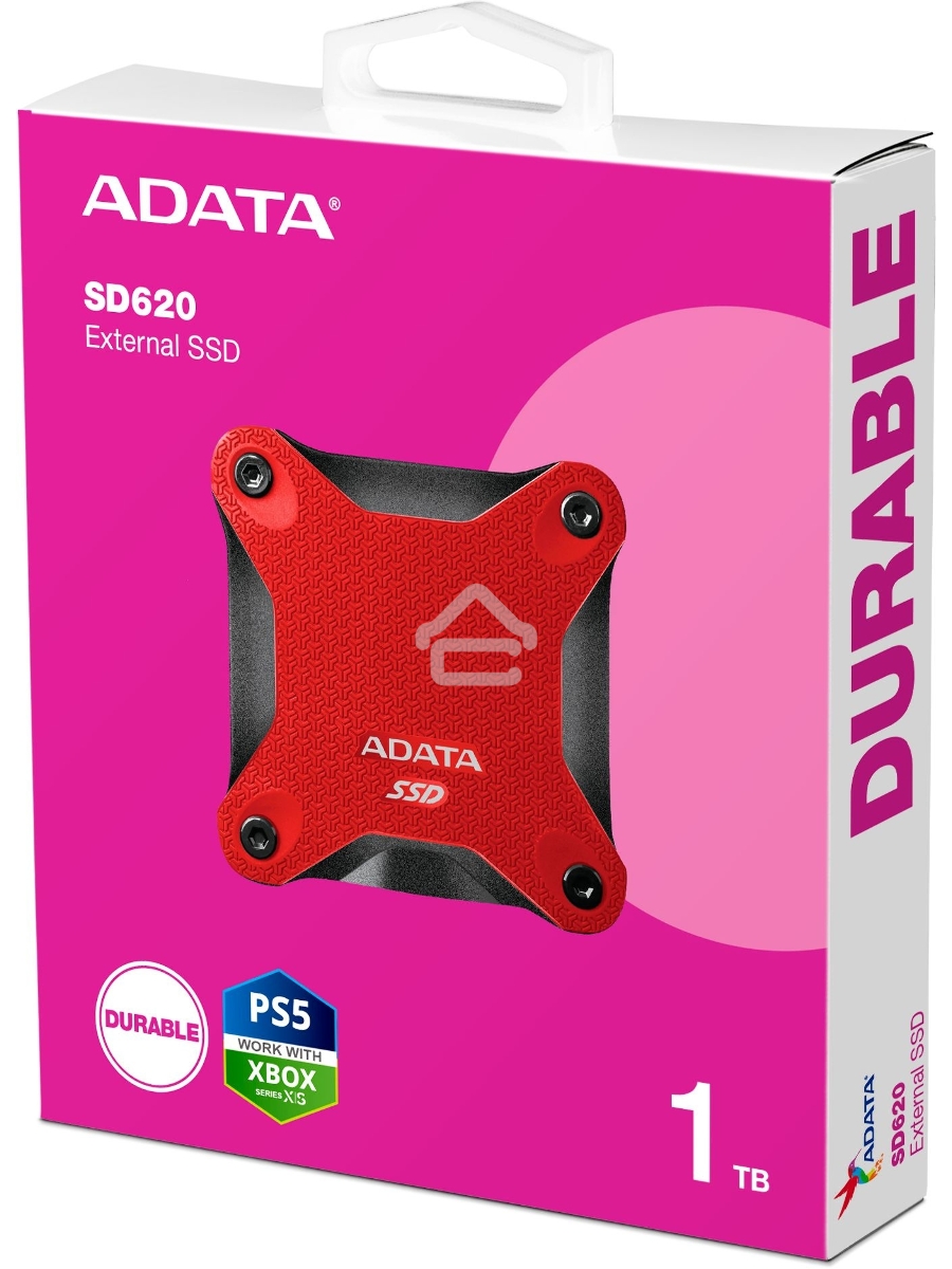 Внешний накопитель SSD 1TB A-DATA SD620, External, USB 3.2, [R/W -550/500 MB/s] красный