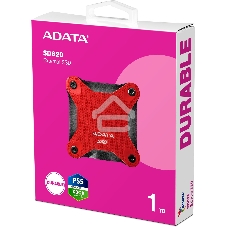 Внешний SSD ADATA SD620, 1TB, USB 3.2 Gen 2 Type-A, R/W 550/480, красный