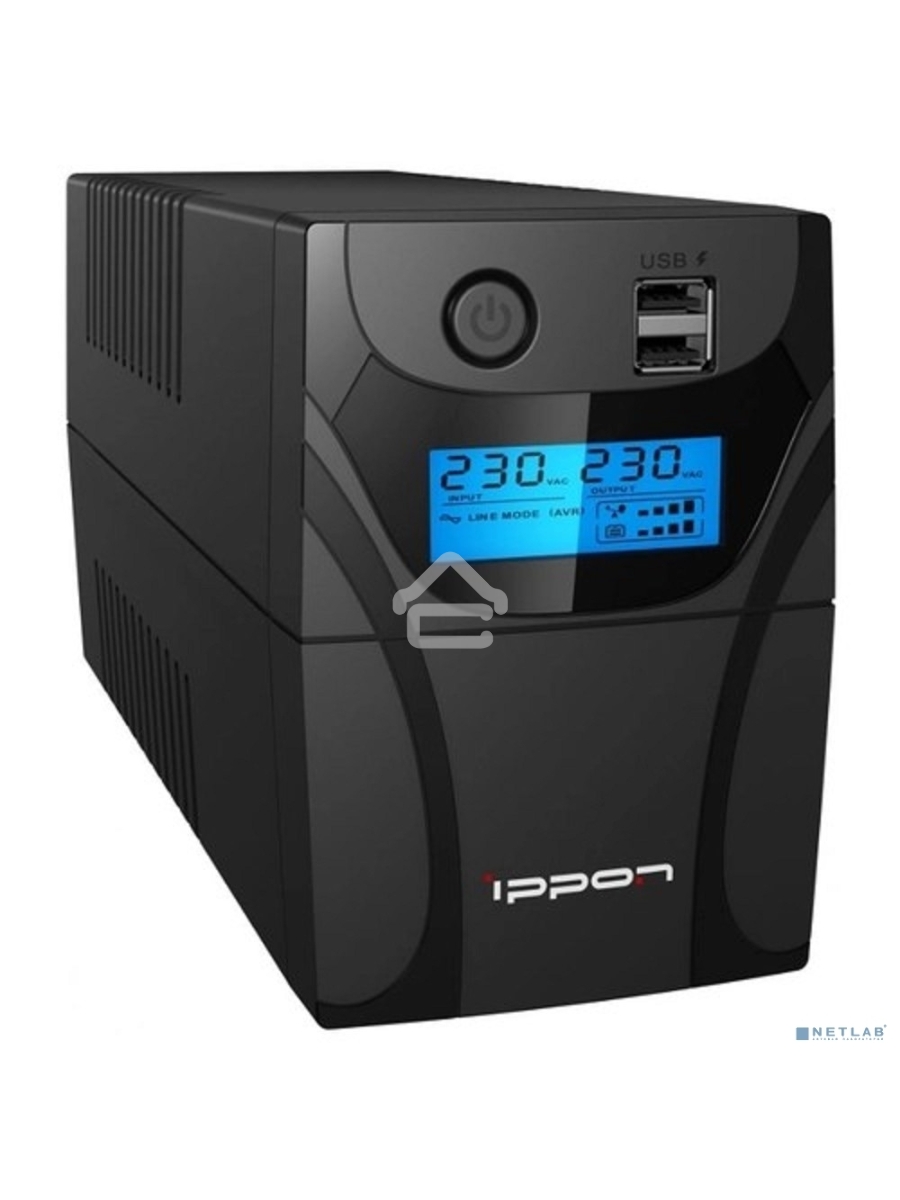 Источник бесперебойного питания Ippon Back Power Pro II 800 480Вт 800ВА черный