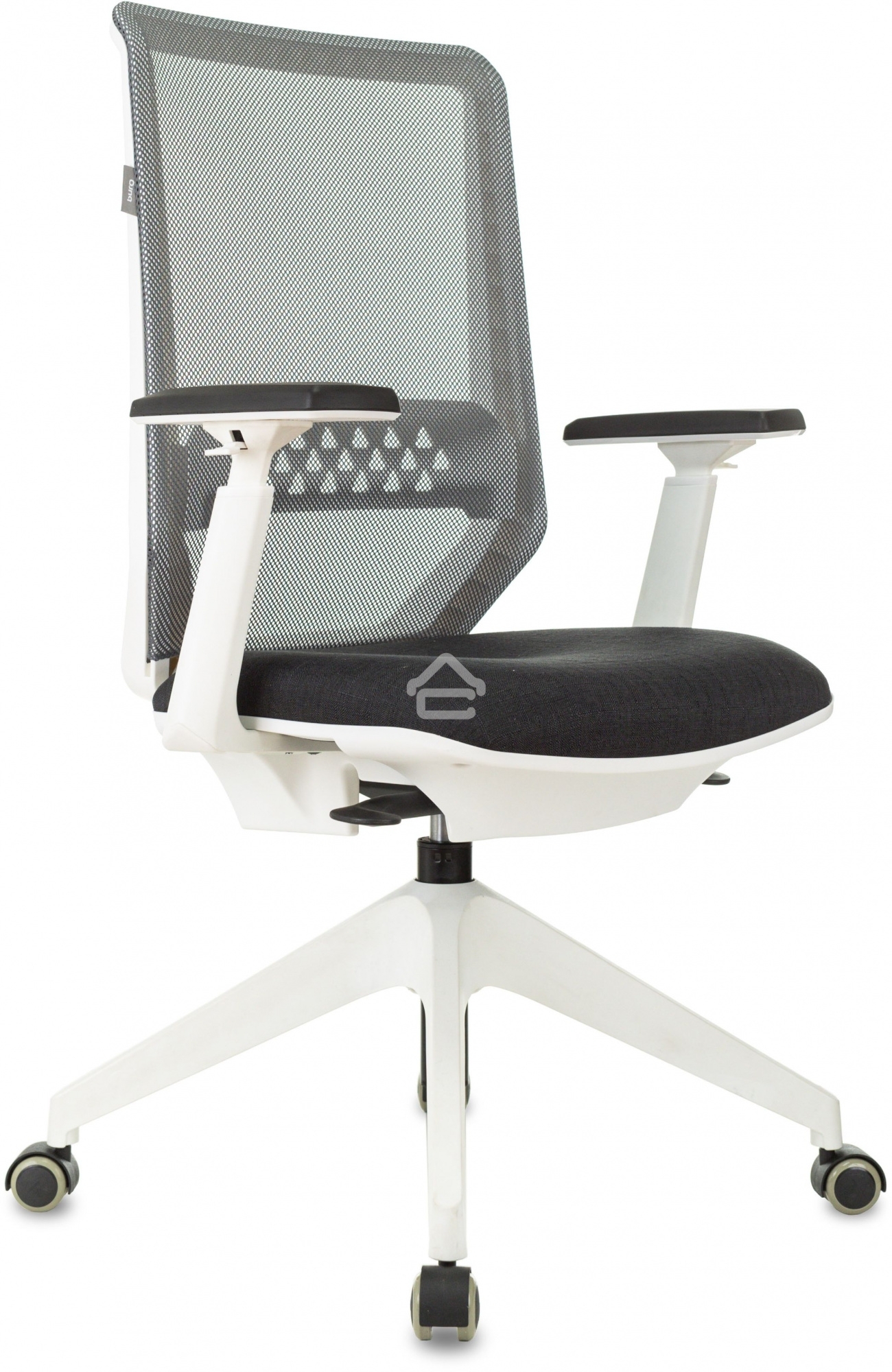 Кресло офисное Бюрократ MC-W611NL серый TW-04 38-417 сетка/ткань, крестов.4-луч. пластик пластик