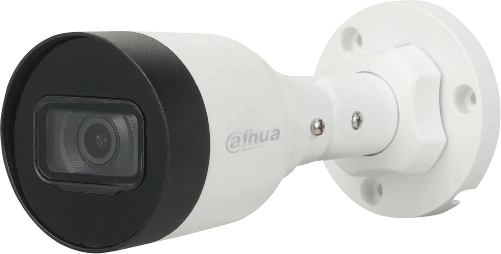 Уличная цилиндрическая IP-видеокамера DAHUA DH-IPC-HFW1431S1P-0360B-S6 4Мп, 1/2.9” CMOS, объектив 3.6мм, обнаружение людей, ИК 30м, IP67, металл/пластик