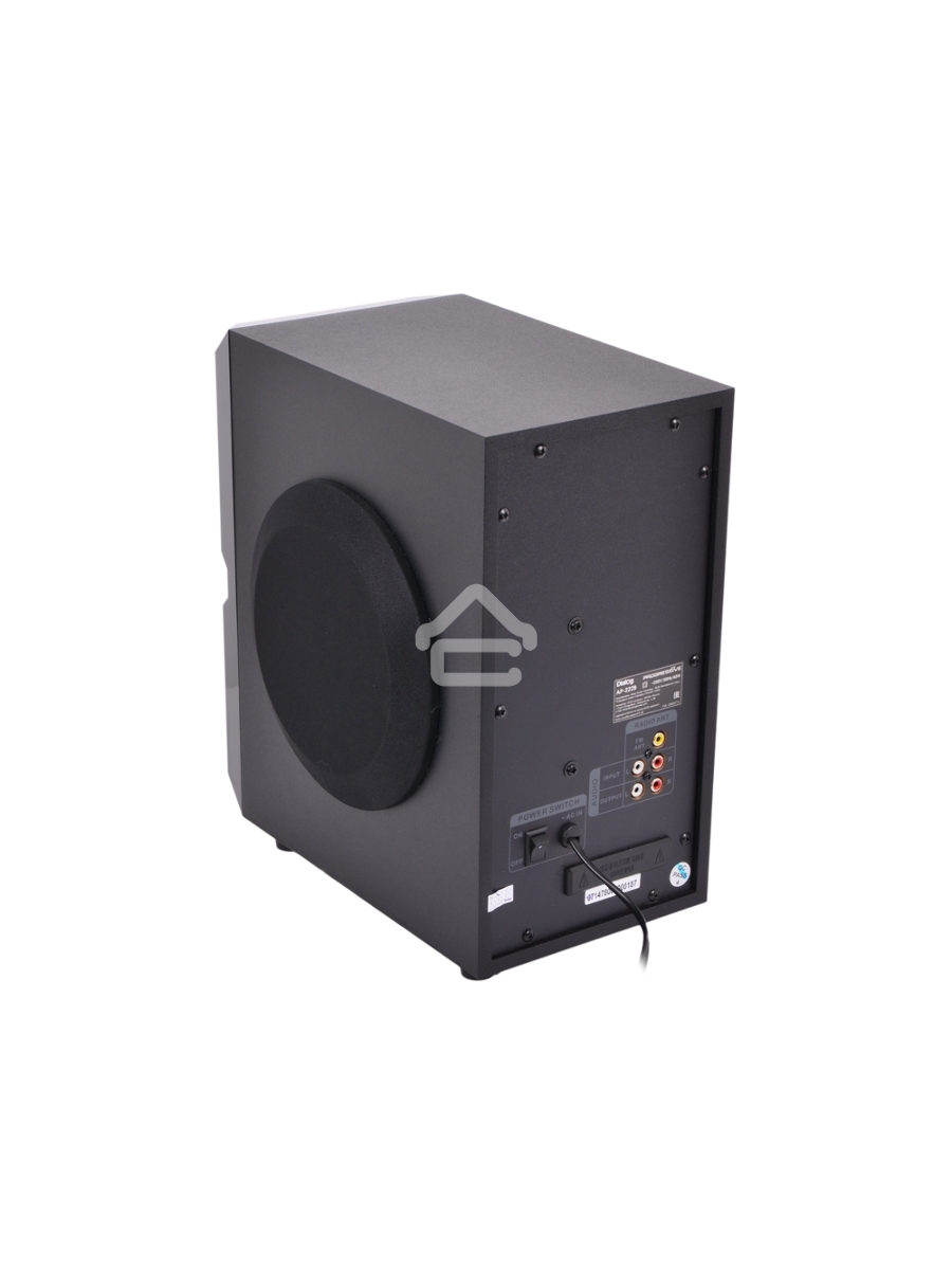 Колонки Dialog Progressive AP-222B BLACK - акустические колонки 2.1, 30W+2*10W RMS, Bluetooth, USB+SD reader