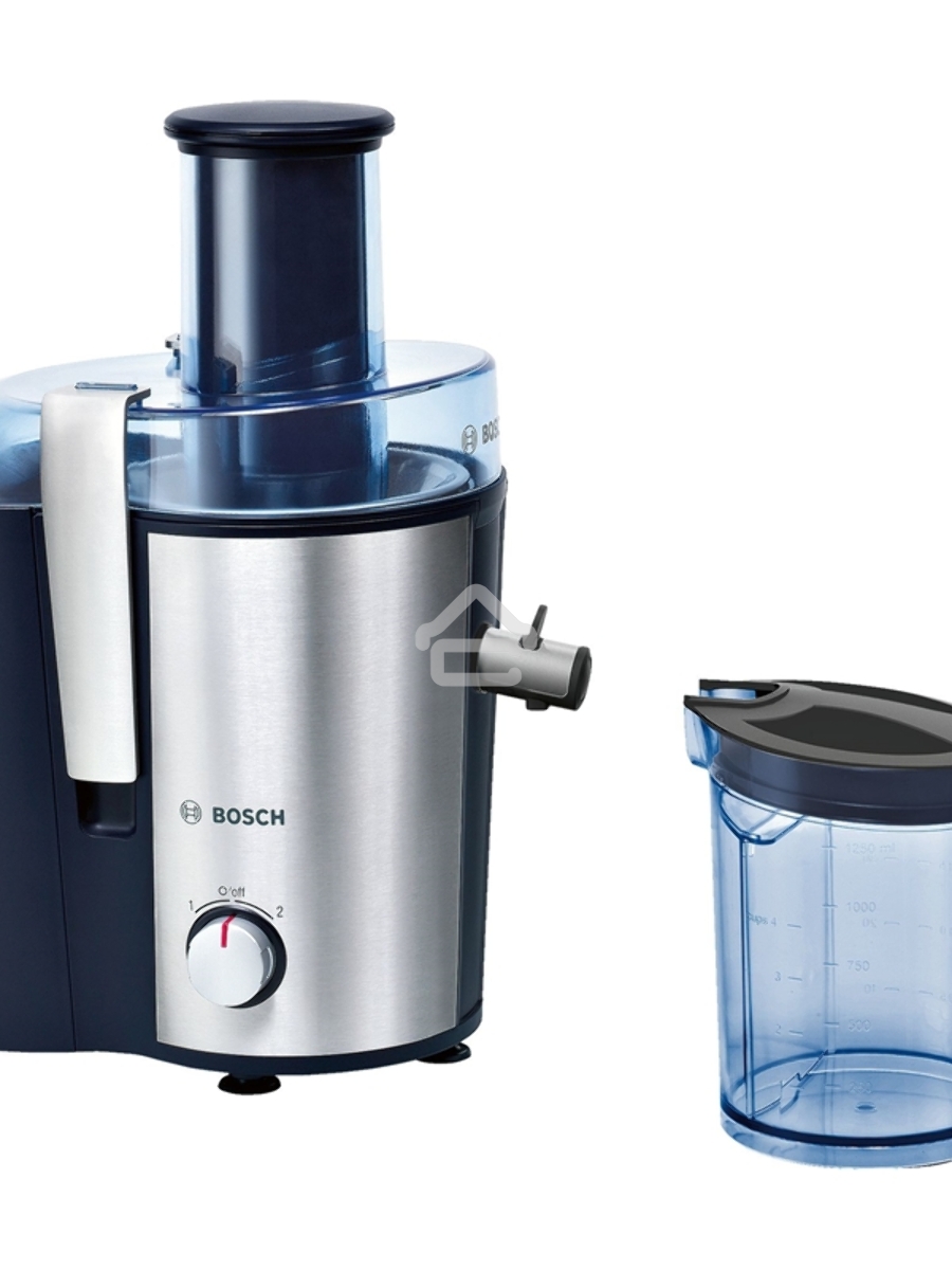 Соковыжималка центробежная Bosch MES3500 700Вт рез.сок.:1250мл. серебристый/синий