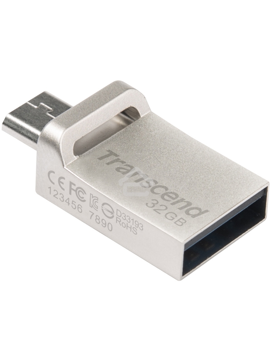Флеш диск Transcend 32GB JetFlash 880, USB 3.0 OTG ,Металл