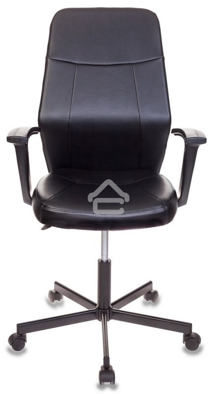 Кресло компьютерное Бюрократ CH-605/BLACK черный, искусственная кожа, крестовина металл