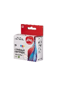 Струйный картридж Sakura CZ638AE (№46 Tri-colour) для HP, триколор, 21 мл., 750 к.