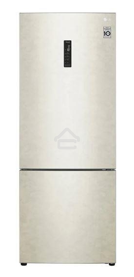 Холодильник LG GC-B569PECM бежевый глянц. двухкамерный инвертер 329/122л морозилка снизу, No Frost