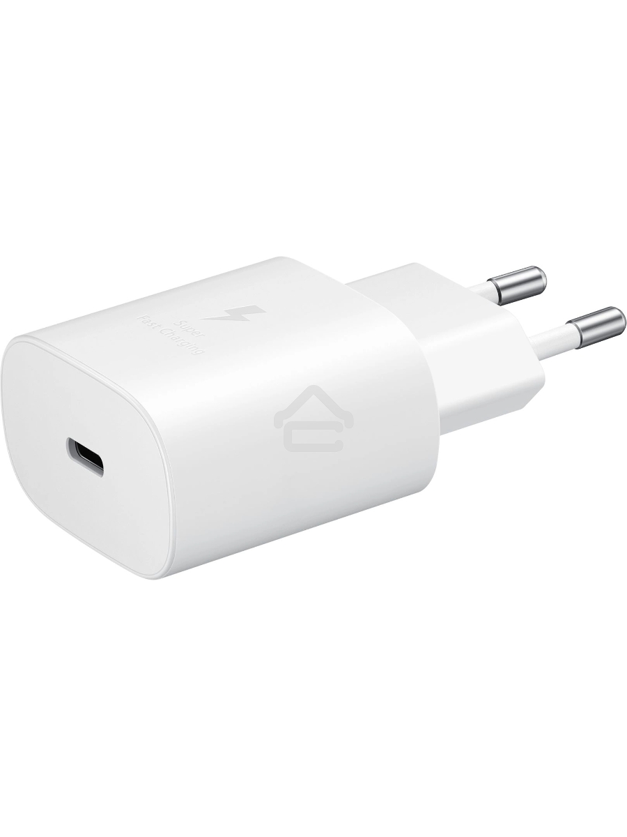 Сетевое зарядное устройство Samsung Adapter 25W Type C с кабелем белый (EP-TA800XWEGWW)