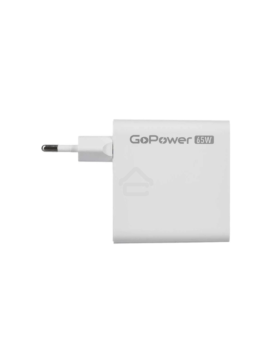 Зарядное устройство GOPOWER 1USB+2TYPE-C 65W QC3.0 GAN белый