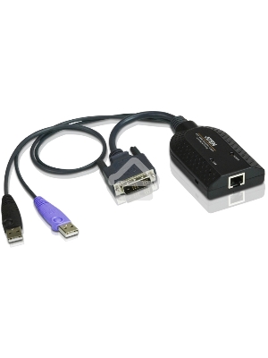 Модуль удлинителя, DVI+KBD+MOUSE USB 2.0+AUDIO, для подкл. DVI USB virtual media KVM adapter cable