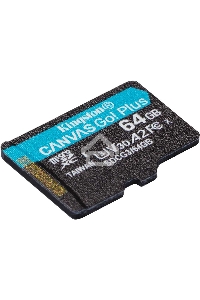 Флеш карта  Kingston 64GB microSDXC Canvas Go Plus 170R A2 U3 V30 Single Pack w/o ADP EAN: 740617301175