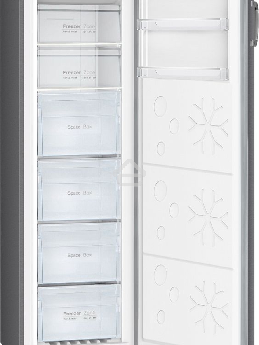 Морозильная камера Maunfeld MFFR170SB, черный, 206л, 4 ящика, 2 полки