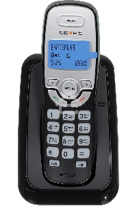 Радиотелефон teXet TX-D6905A черный (громкая связь,телефонная книга на 50 имен и номеров, определитель номера, будильник)