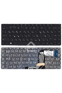 Клавиатура для ноутбука HP Envy 14-u черная с подсветкой