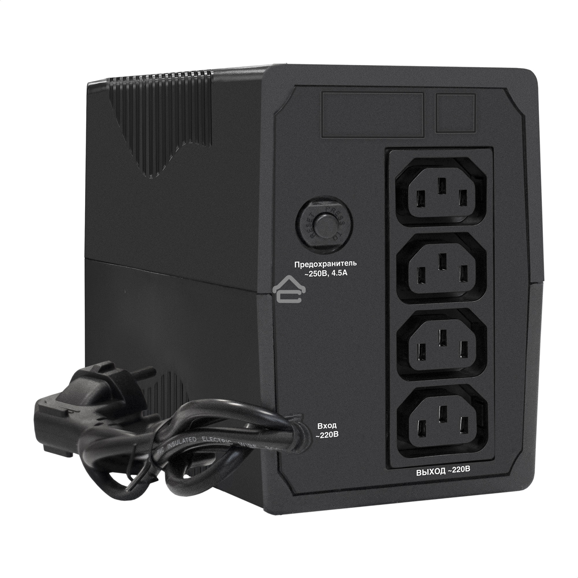 Источник бесперебойного питания ExeGate Power Smart ULB-650.LCD.AVR.4C13 <650VA/360W, LCD, AVR, 4*C13, Black>