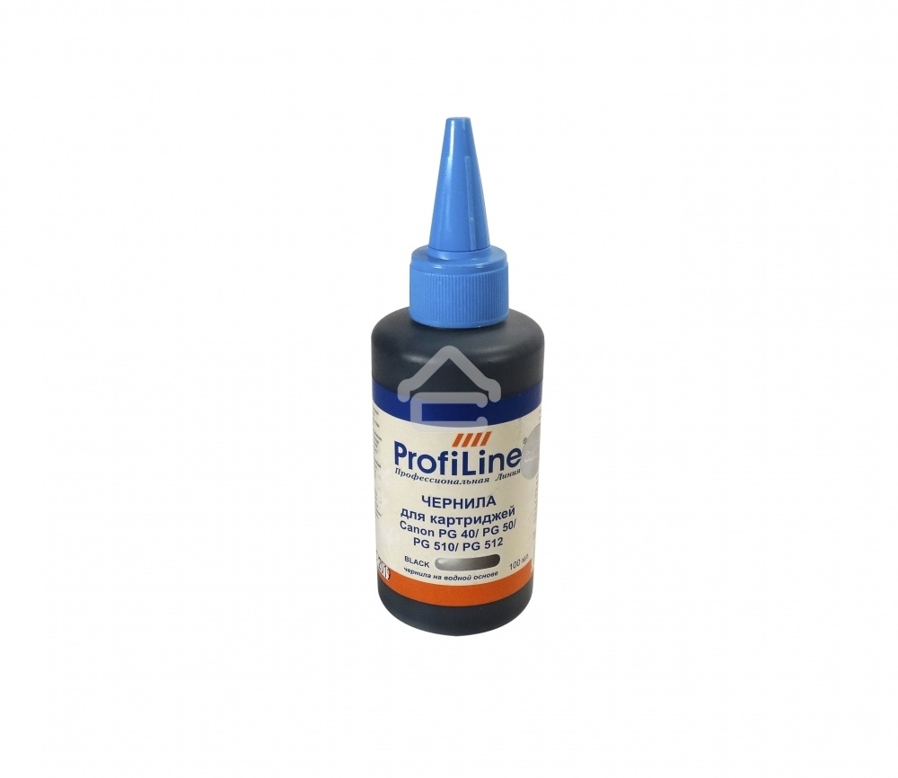 Чернила ProfiLine PL-PG 40/PG 50/PG 510/PG 512 для Canon Pixma MP210/MP450/PM170/PM150/iP6220D/iP6210D/iP2200/iP1600/iP1800 черный 100 мл водн