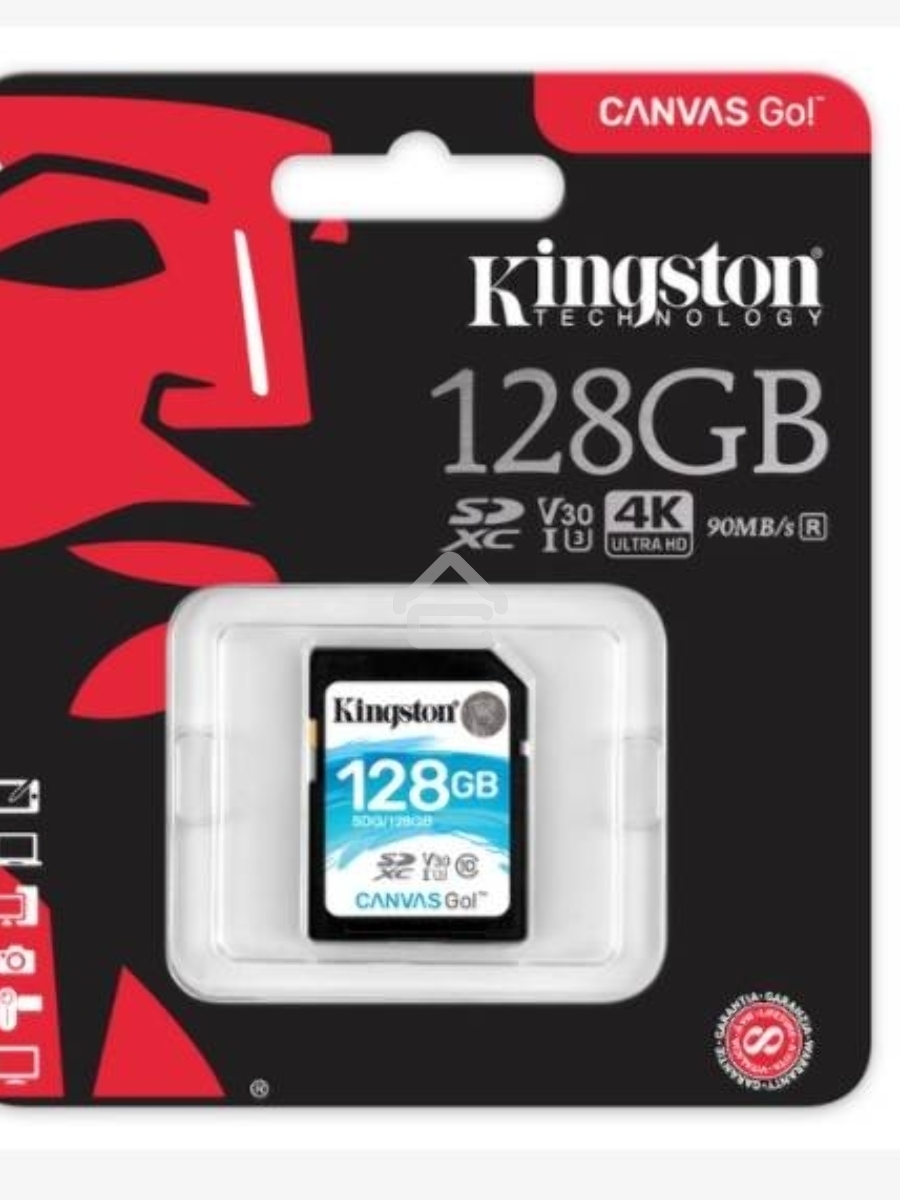Флеш карта SDXC 128Gb Class10 Kingston SDG/128GB Canvas Go