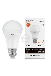 Лампа GAUSS LED Elementary 23215  A60 15W E27 2700K 1/10/40 груша