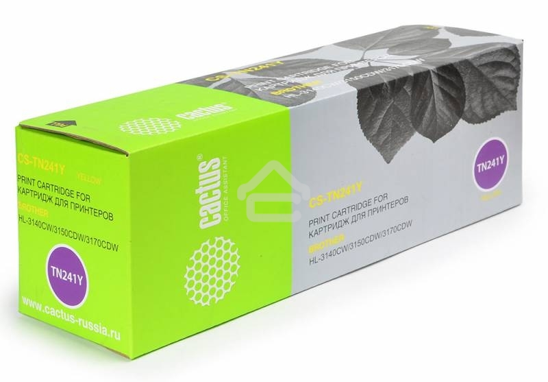 Картридж лазерный Cactus CS-TN241Y желтый (1400 стр.) для Brother HL-3170CDW