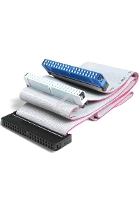 Шлейф IDE UDMA66/100/133 Cablexpert CC-EIDE/66, 2 устр., 80 жил, 48см, пакет