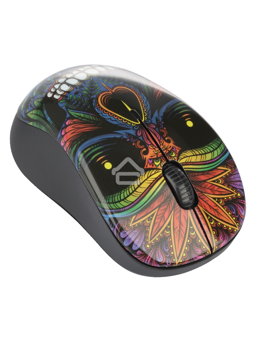 Мышь беспроводная Qumo Office M41 Totem черный, 1600 dpi, радиоканал, USB, кнопки - 4
