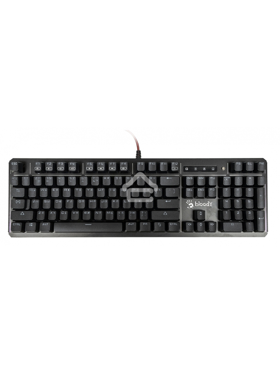 Клавиатура A4 B975 механическая черный USB Gamer LED (подставка для запястий)
