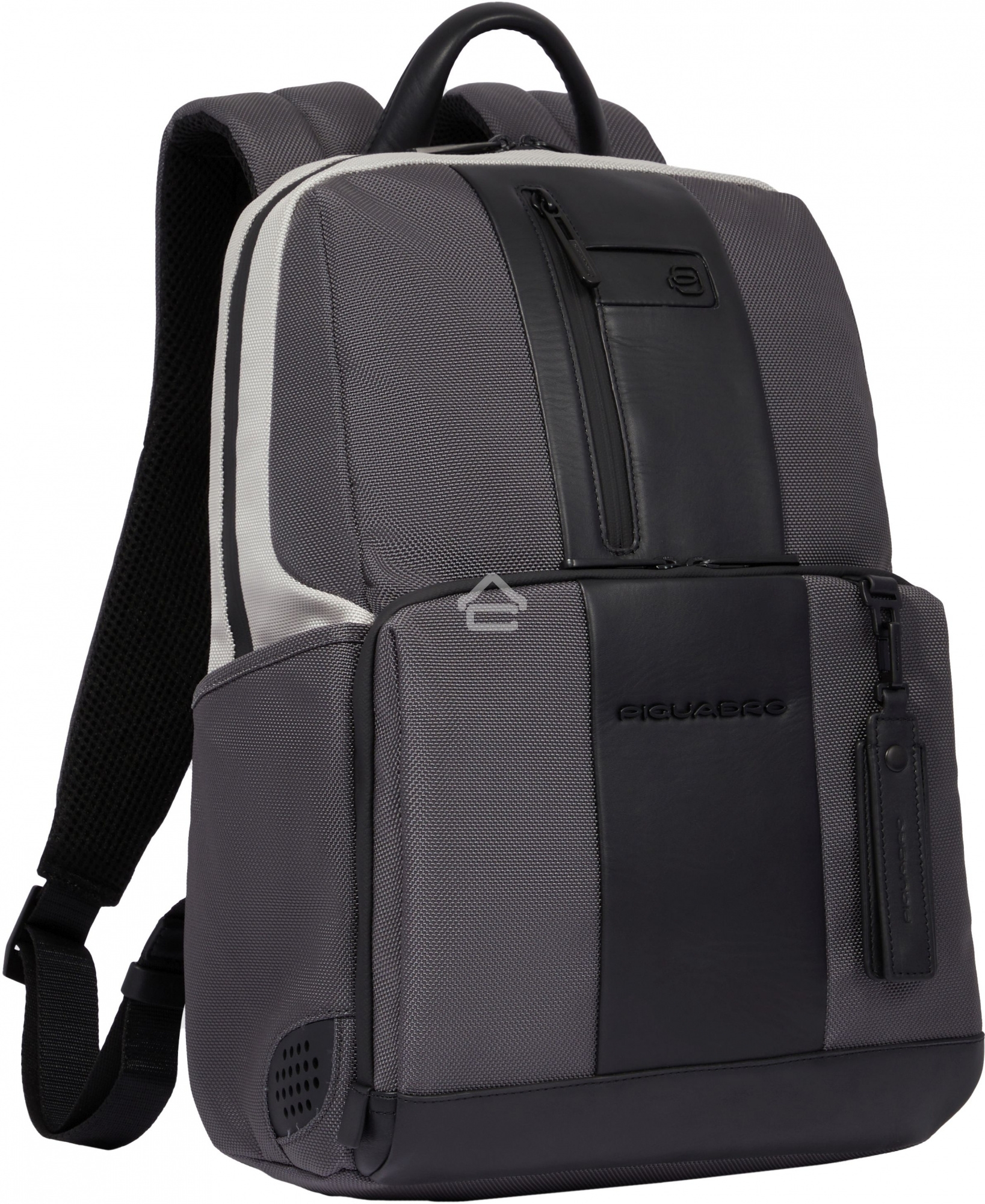 Рюкзак Piquadro Brief2 Special CA3214BR2S/GRN, нейлон/натур.кожа, серый/черный
