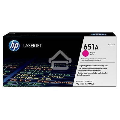 Картридж лазерный HP CE343A 651A пурпурный для LaserJet 700 Color MFP 775 16000 стр.