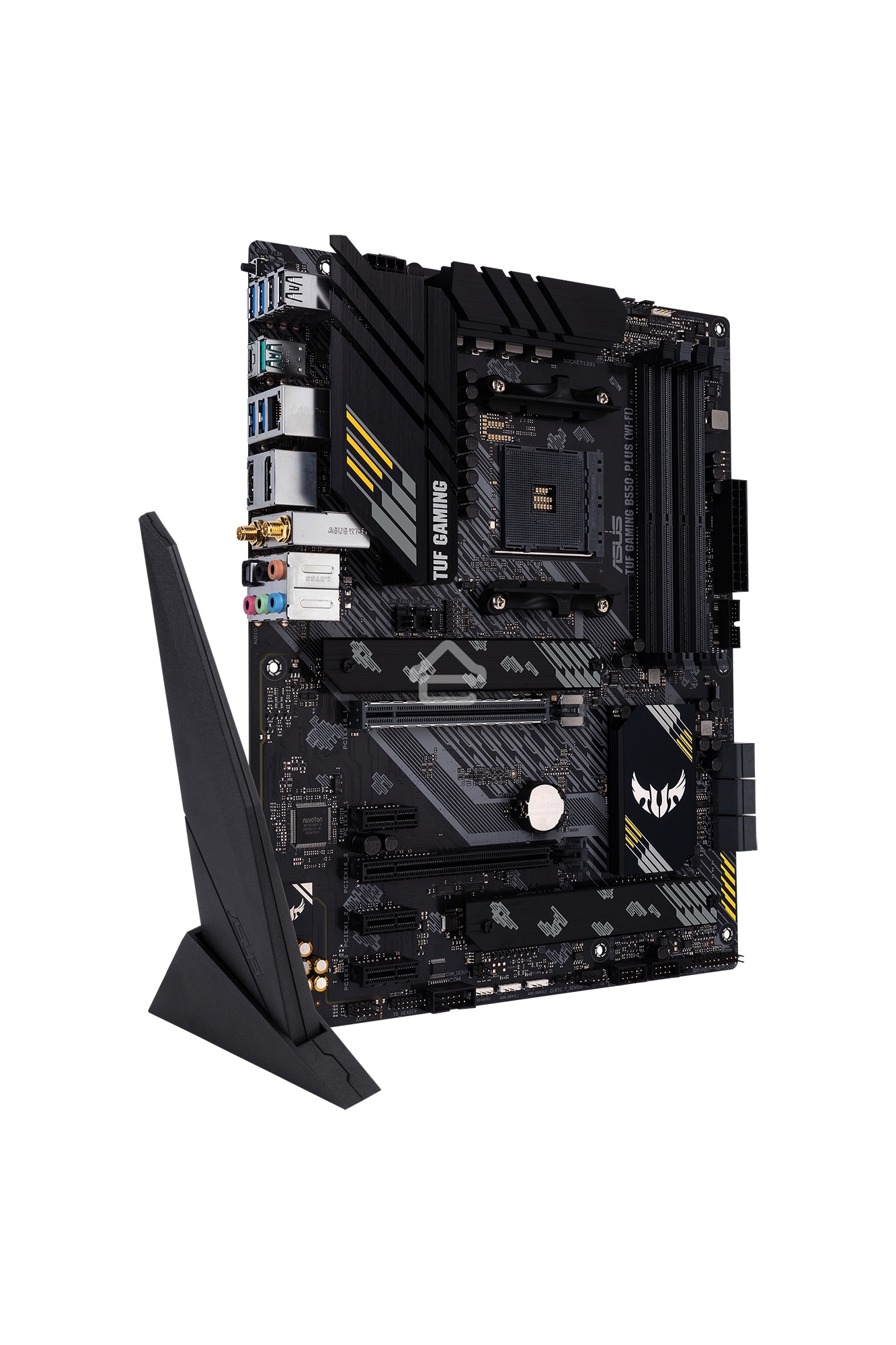 Материнская плата ASUS TUF GAMING B550-PLUS WIFI II, AM4, AMD B550, 4xDDR4, 6xSATA, 2xM.2, 1xPCI-E 3.0 x16, 1xPCI-E 4.0 x16, 3xPCI-E x1, 1xDP, 1xHDMI, 1x 2.5Gb LAN, 2xUSB-A 3.2 Gen 1, 1xUSB-A 3.2 Gen 2, 1xUSB-C 3.2 Gen 2, 3x3.5 мм, 7.1, ATX