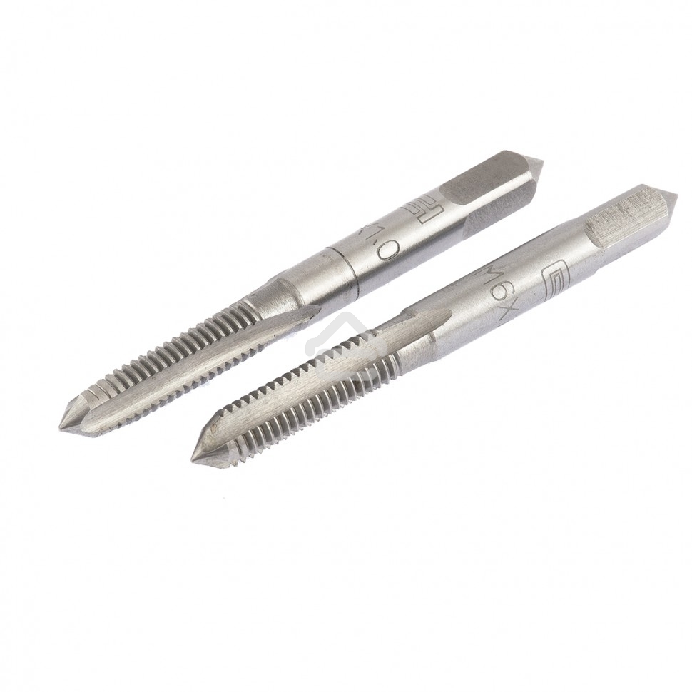 Метчик ручной Сибртех М6 х 1,0 мм, комплект из 2 шт.