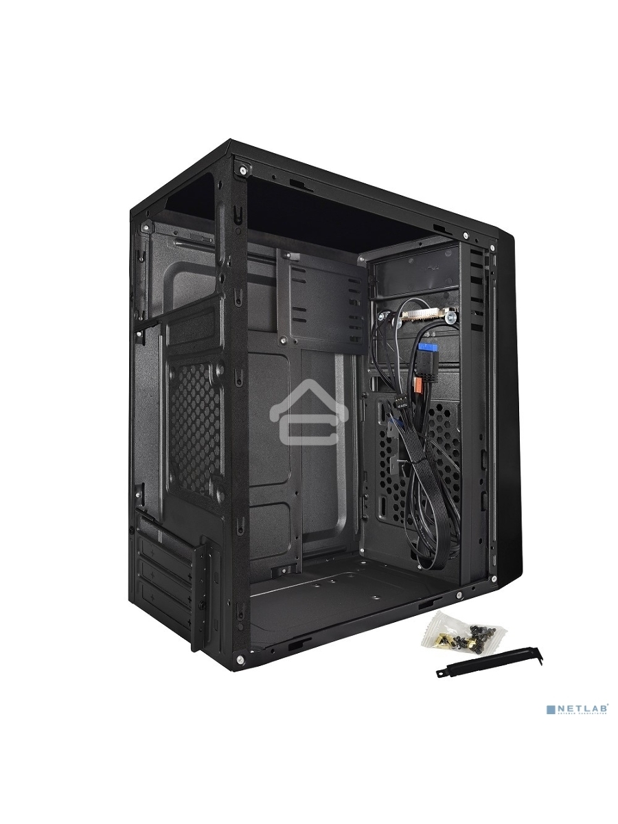 Компьютерный корпус Exegate EX283062RUS  Minitower ExeGate BAA-107U Black, mATX, <AAA400, 80mm>, 1*USB+2*USB3.0, Audio