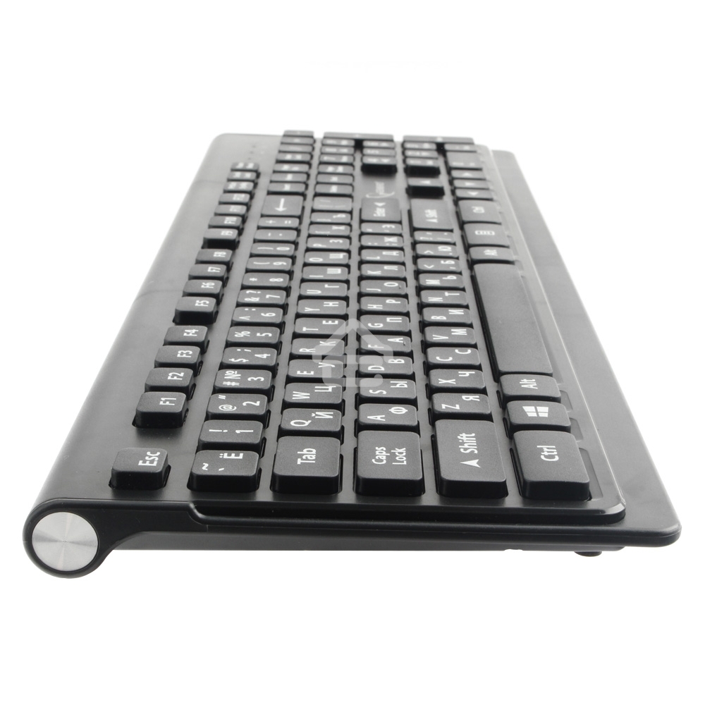 Комплект клавиатура+мышь беспроводные Gembird KBS-7200, черный, 2.4ГГц/10м, 1600 DPI, мини-приемник- USB