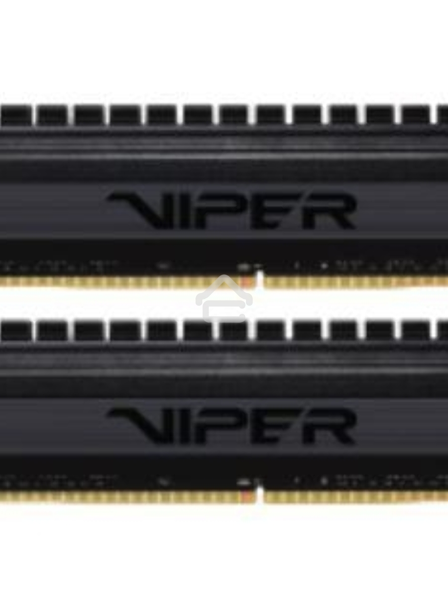 Оперативная память Patriot Viper 4 Blackout, DDR4, 8GB (2x4 GB), 3000 MHz, CL16, DIMM, радиатор, черный