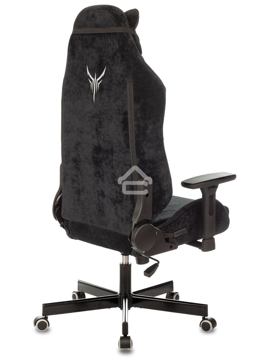 Кресло игровое Knight N1 Fabric черный Light-20, с подголов. крестовина металл