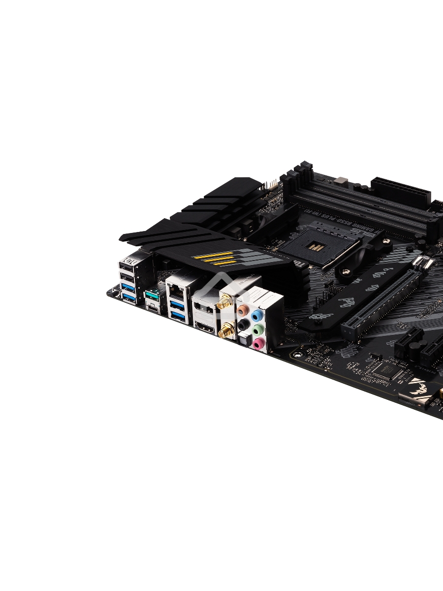 Материнская плата ASUS TUF GAMING B550-PLUS WIFI II, AM4, AMD B550, 4xDDR4, 6xSATA, 2xM.2, 1xPCI-E 3.0 x16, 1xPCI-E 4.0 x16, 3xPCI-E x1, 1xDP, 1xHDMI, 1x 2.5Gb LAN, 2xUSB-A 3.2 Gen 1, 1xUSB-A 3.2 Gen 2, 1xUSB-C 3.2 Gen 2, 3x3.5 мм, 7.1, ATX