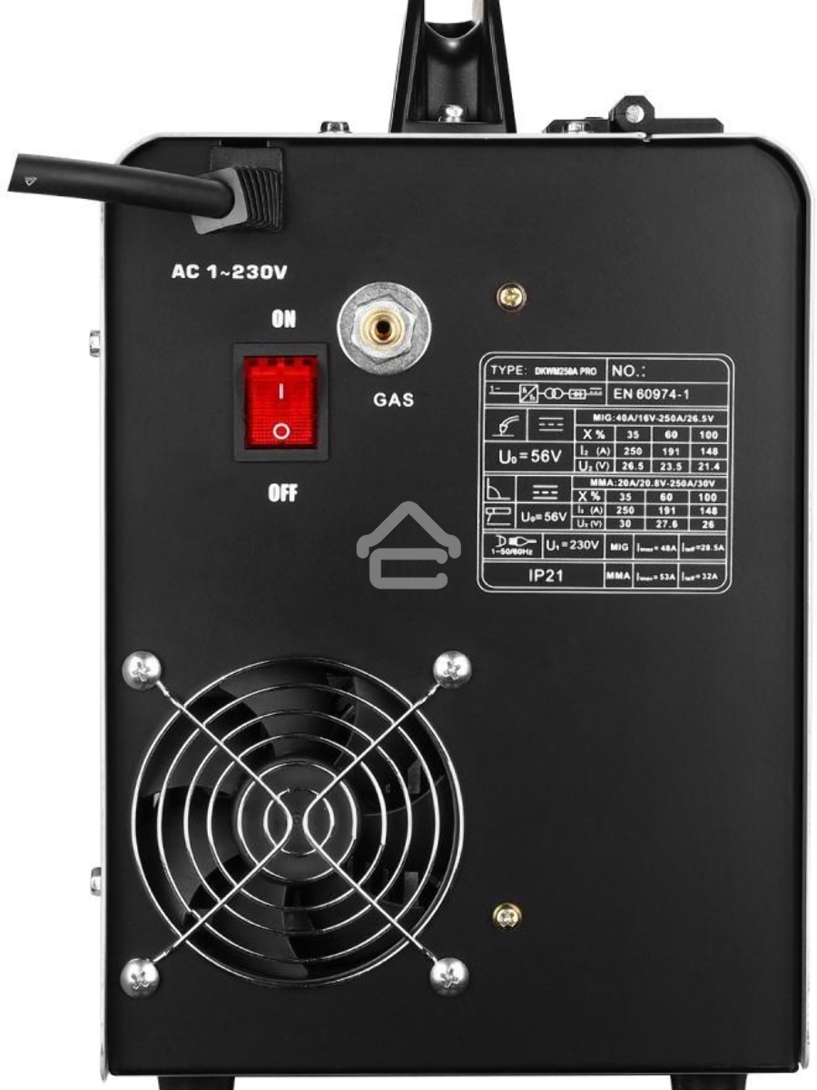 Сварочный полуавтомат Deko DKWM250A MIG-MAG/ММА 7кВт