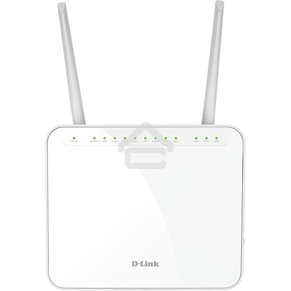 Маршрутизатор DVG-5402G/R1A AC1200 Wi-Fi Router, 1000Base-T WAN, 4x1000Base-T LAN, 2x5dBi external antennas, 2xFXS+USB ports, 3G/LTE support